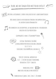 Instrumentalensembles und Kinder-/Jugendchor